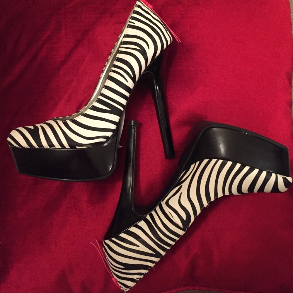 Zebra Print Material Girl Platforms